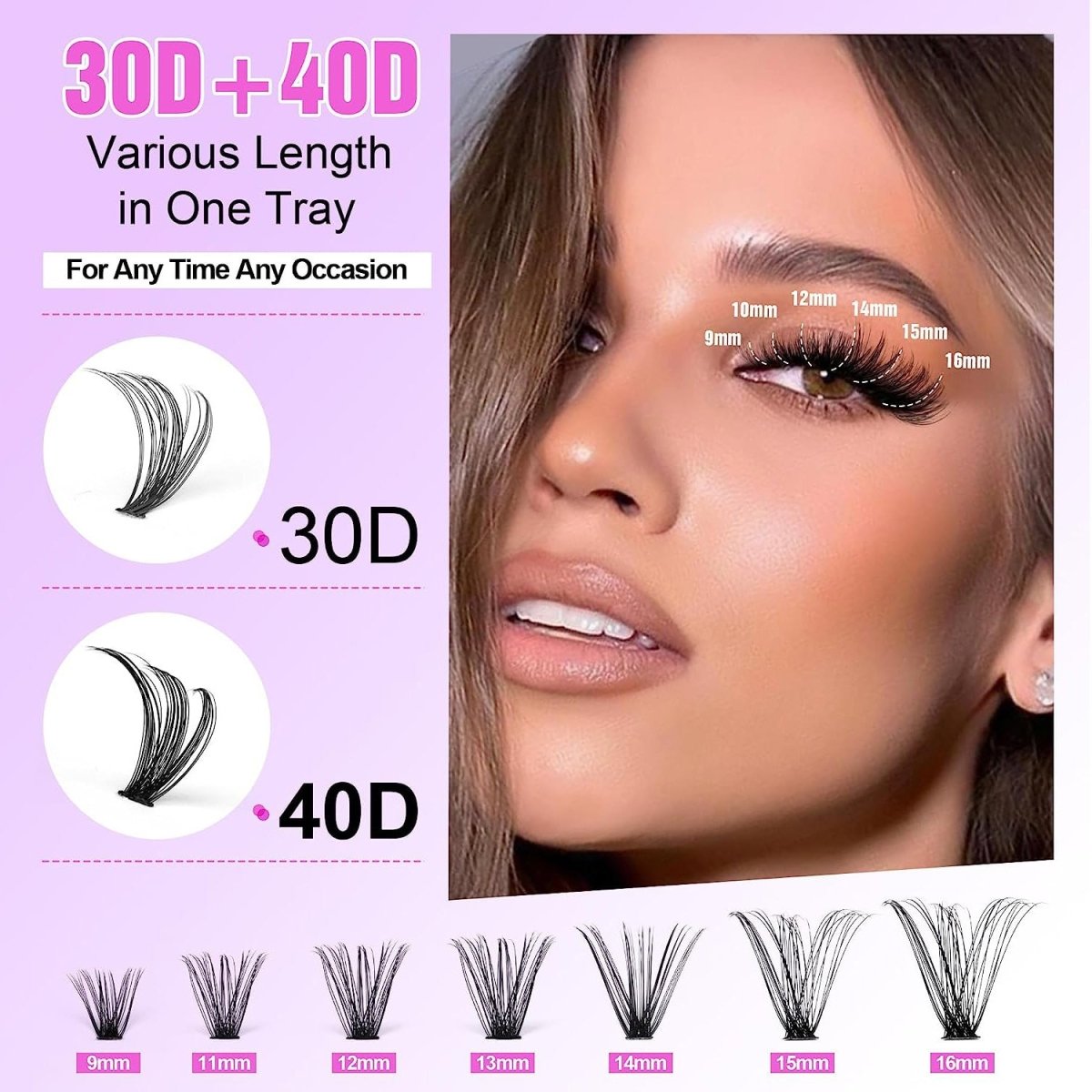 DIY Cluster Lashes Mixed Package False Eyelashes - Sweet Essence0