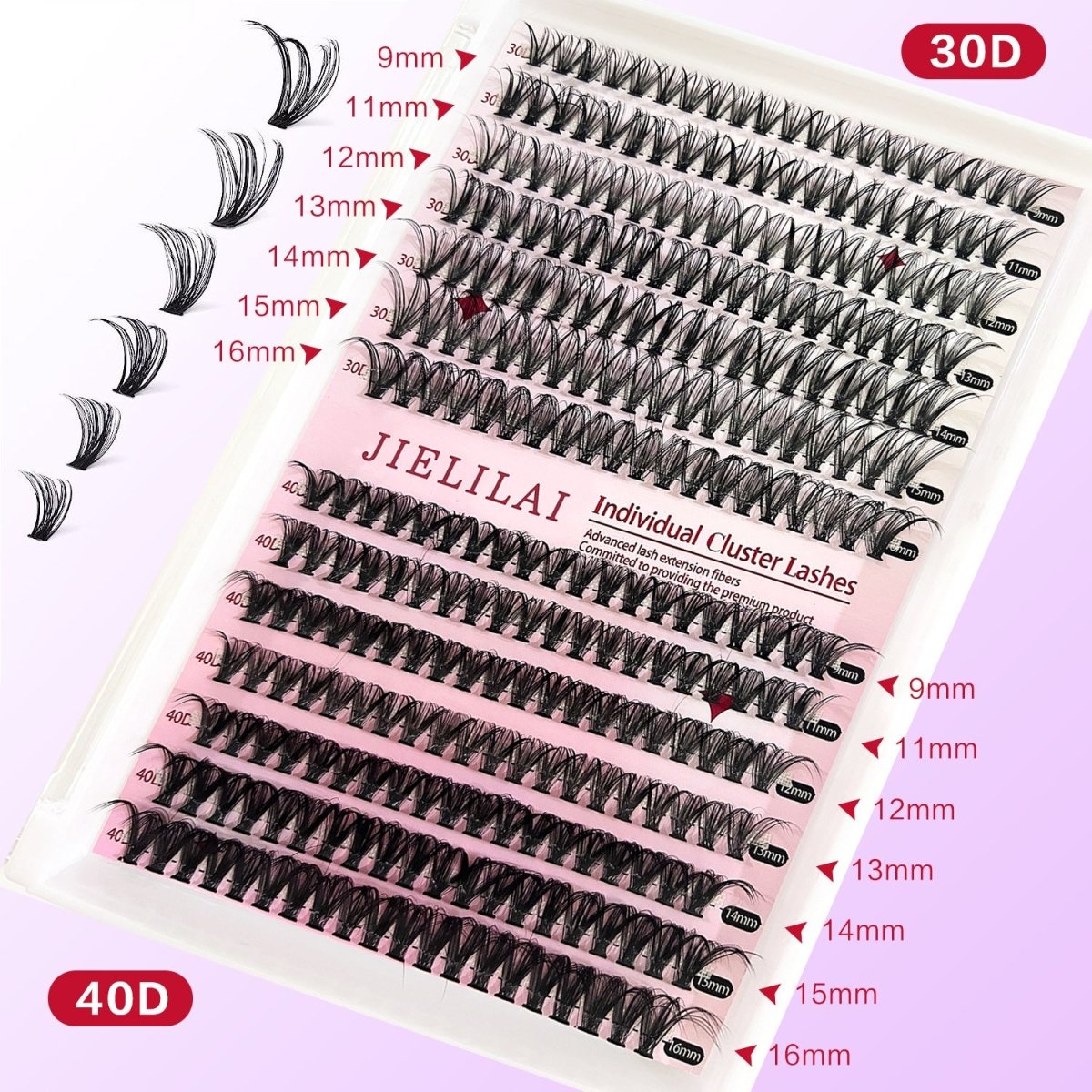 DIY Cluster Lashes Mixed Package False Eyelashes - Sweet Essence0