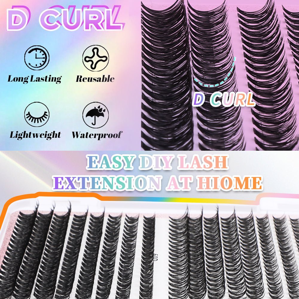 32 Rows Of Eyelashes Book Cluster 640 Segmented Lashes Set - Sweet Essence4
