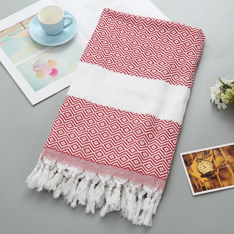 Turkish fringed beach towel - Sweet Essencebeach towel