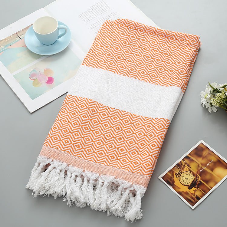 Turkish fringed beach towel - Sweet Essencebeach towel