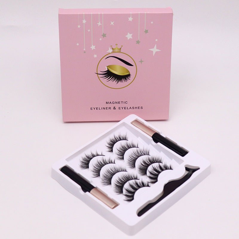 Magnetic Eyelashes Eyeliner Set Long Lasting False Mink Waterproof Eye Lashes Extension Reusable Beauty Makeup Tool - Sweet Essence0