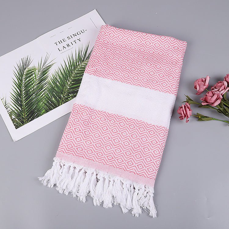 Turkish fringed beach towel - Sweet Essencebeach towel