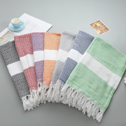 Turkish fringed beach towel - Sweet Essencebeach towel