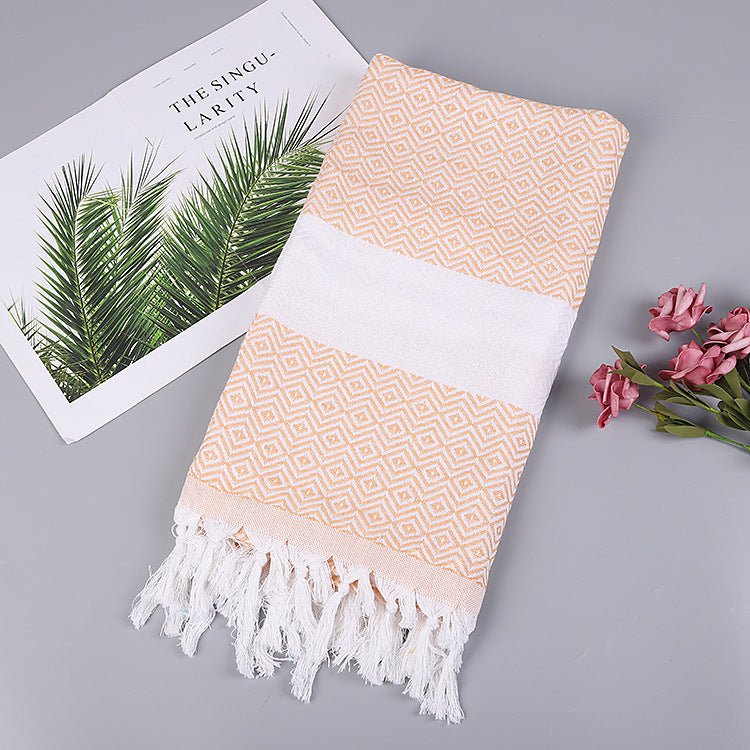 Turkish fringed beach towel - Sweet Essencebeach towel