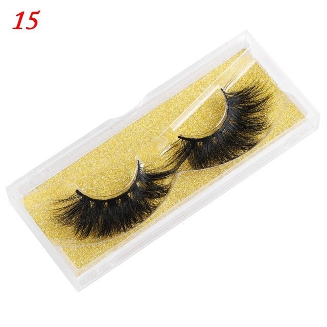 Mink Eyelashes 25mm Wispy Fluffy Fake Lashes - Sweet Essence0