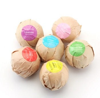 6 pcs Organic Bath Bombs Bubble Bath Mint Lavender Rose Scented - Sweet Essencebath bombs