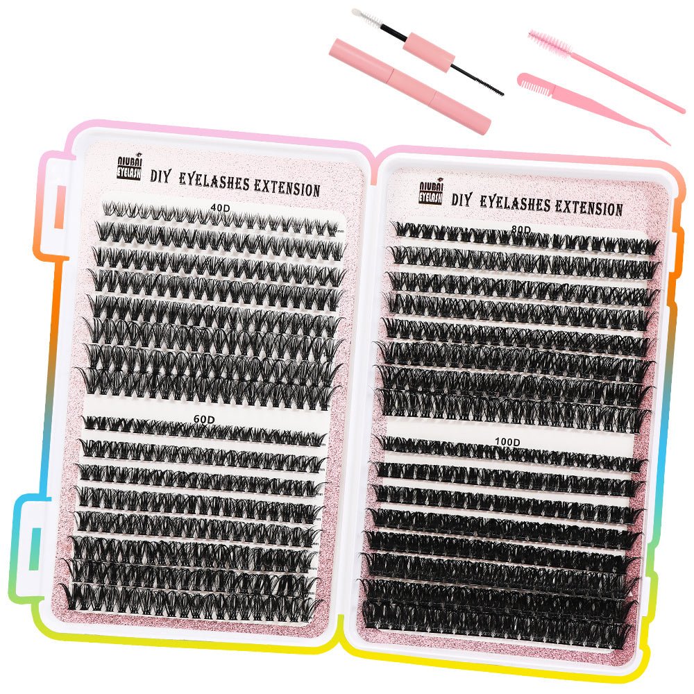 32 Rows Of Eyelashes Book Cluster 640 Segmented Lashes Set - Sweet Essence4