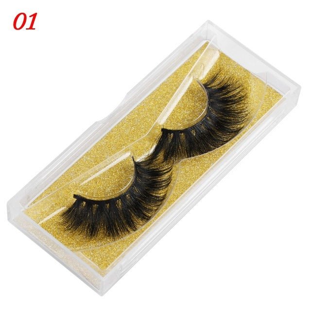 Mink Eyelashes 25mm Wispy Fluffy Fake Lashes - Sweet Essence0