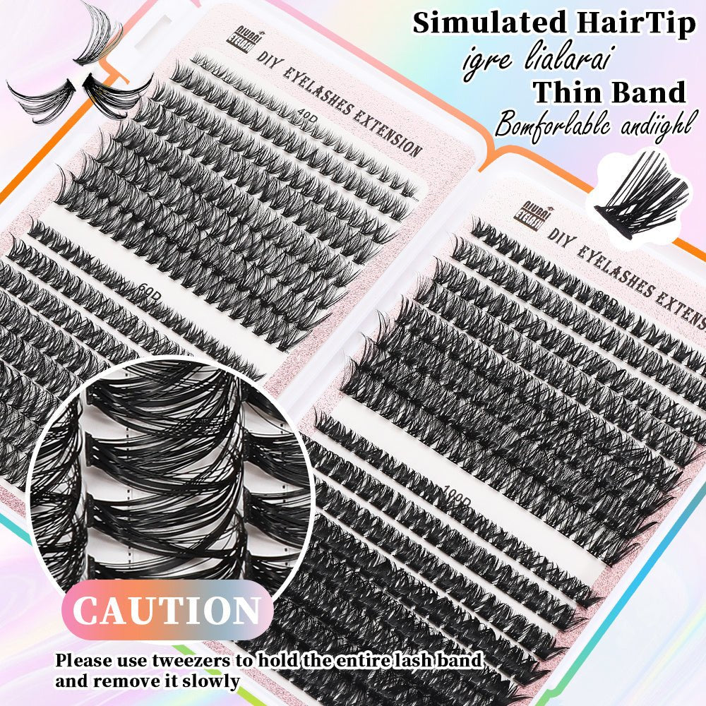 32 Rows Of Eyelashes Book Cluster 640 Segmented Lashes Set - Sweet Essence4